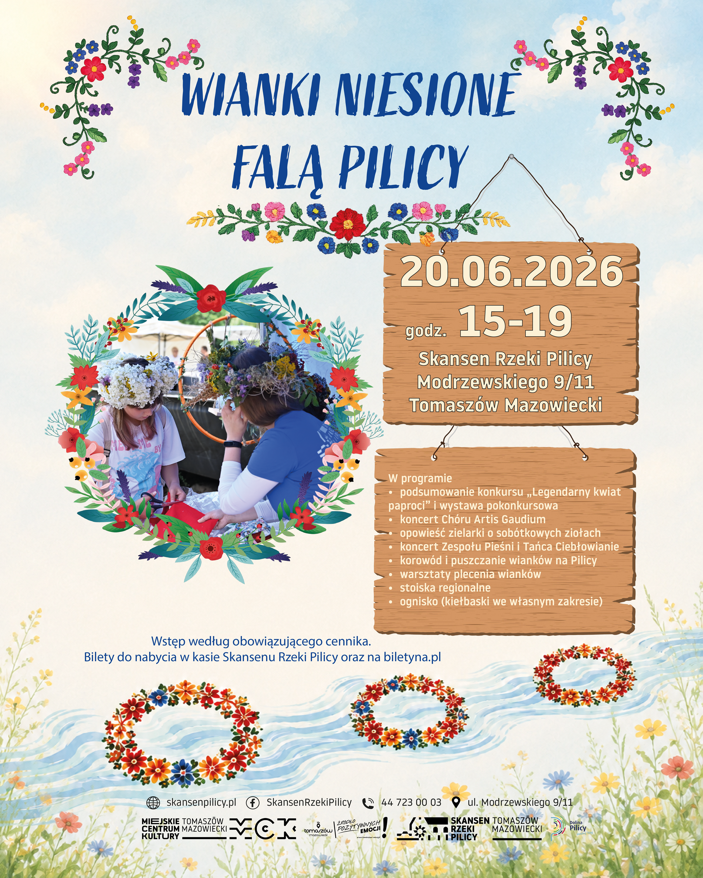aktualność: Wianki niesione falą Pilicy