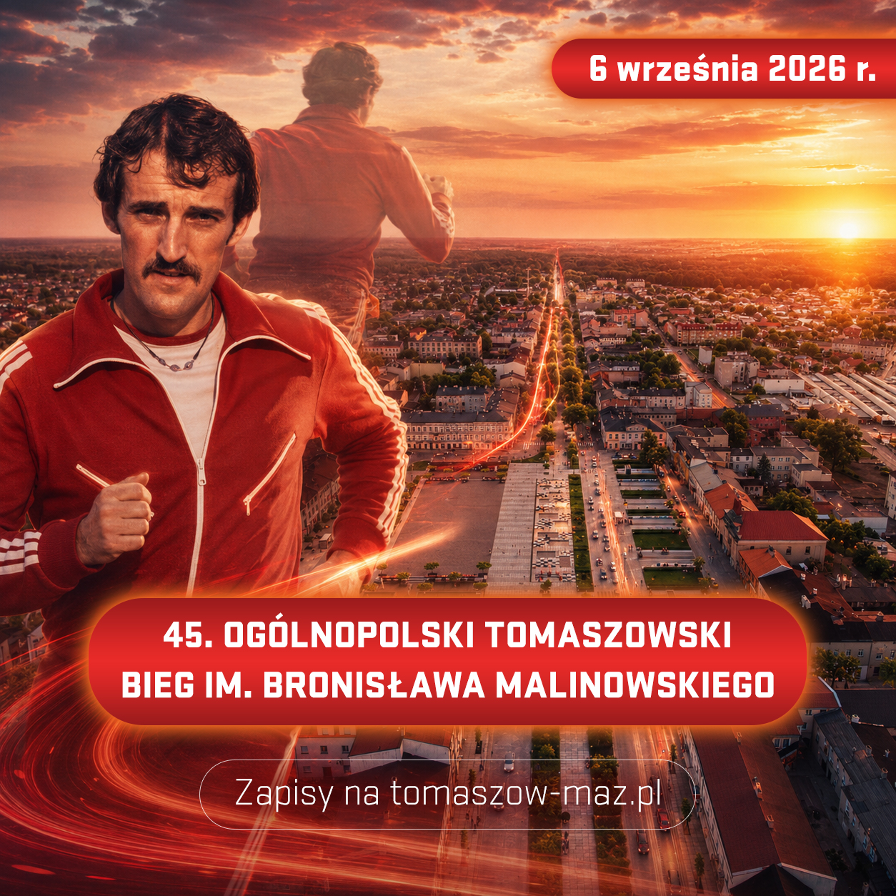 aktualność: Ruszyły zapisy na 45. Ogólnopolski Tomaszowski Bieg im. Bronisława Malinowskiego