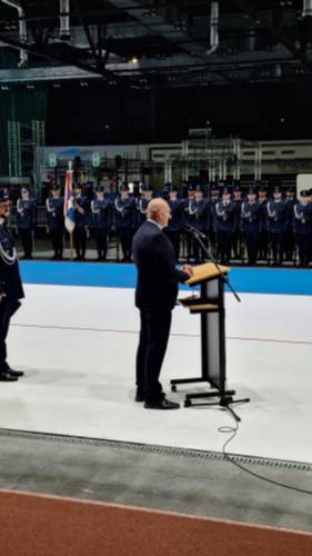 Uroczyste obchody Święta Policji - przemówienie zastępcy prezydenta miasta Tomaszowa Mazowieckiego