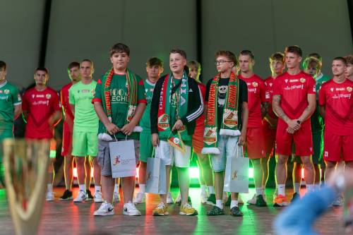 Piłkarze RKS Lechia na scenie muszli w Parku Solidarność, Nagrody dla najlepszych zawodników