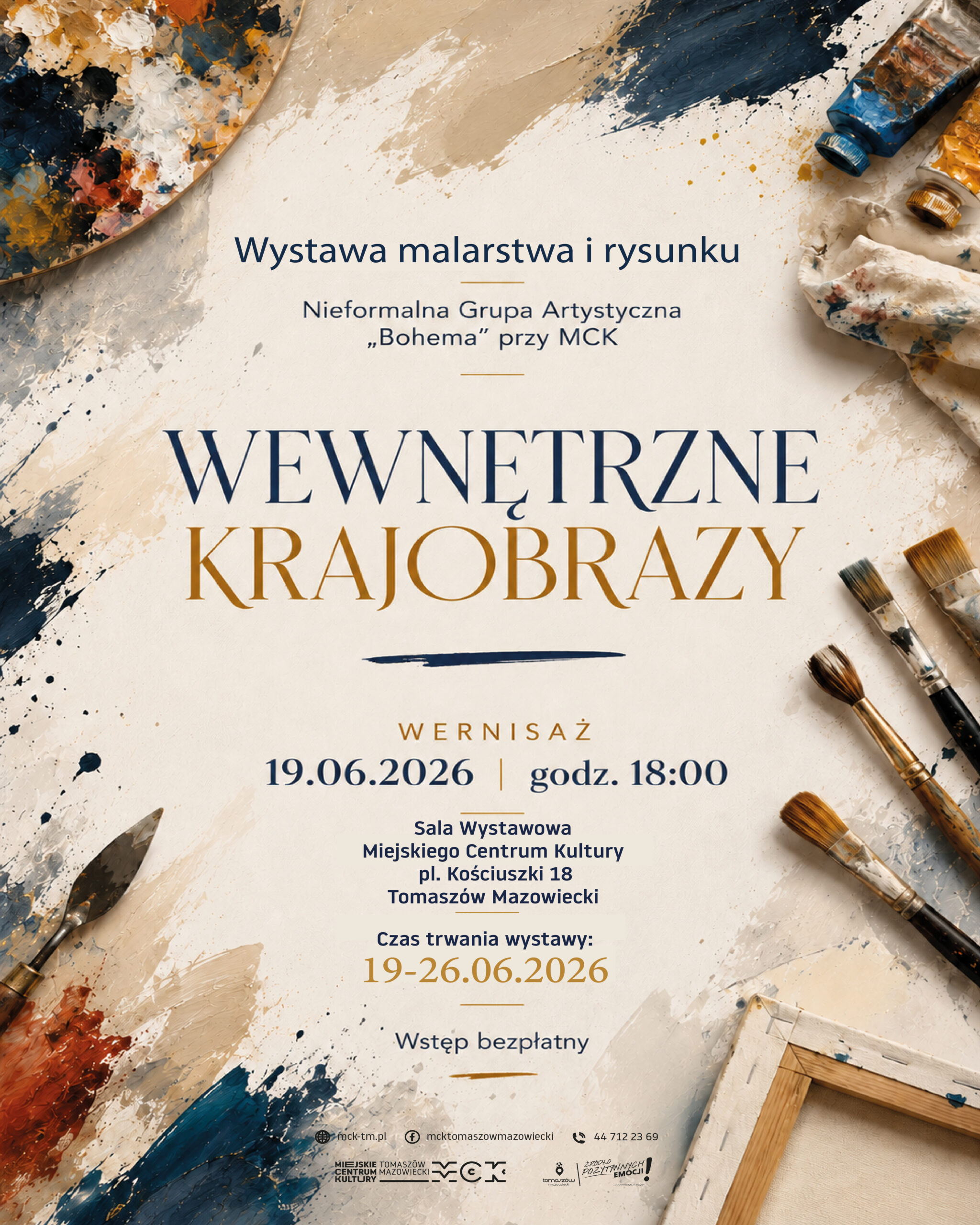 wydarzenie: Wernisaż malarstwa i rysunku „Wewnętrzne krajobrazy”